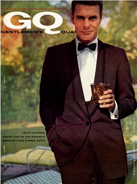 Louis Jourdan - 1959 - Couverture du Magazine GQ (Gentleman's Quarterly) 
