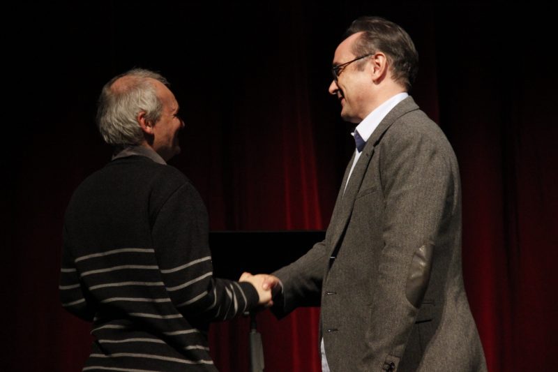 Le dramaturge Dominique Richard et Vincent Monadé, président du CnL et du jury (© Pierre Gelin-Monastier)