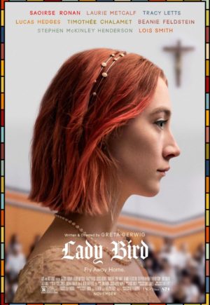 Affiche de Lady Bird, film de Greta Gerwig, avec Saoirse Ronan