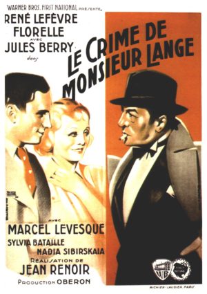 Jean Renoir, Le Crime de monsieur Lange (affiche)