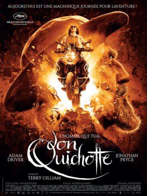 Terry Gilliam, L'Homme qui tua Don Quichotte, avec Jonathan Pryce et Adam Driver (affiche)