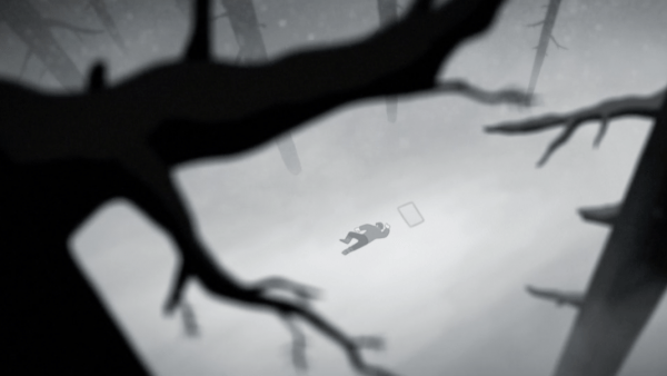 Jolie animation 2D en noir et blanc sur une nouvelle de Jack London