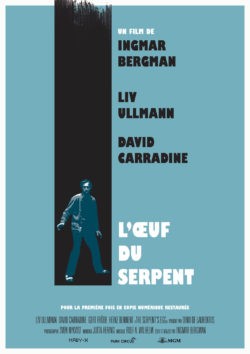 Ingmar Bergman, L'Œuf du serpent, avec Liv Ulmann, David Carradine (affiche)