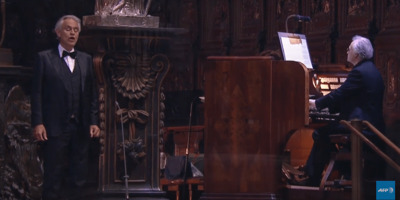 Vidéo. Coronavirus : la voix d’Andrea Bocelli pour Pâques dans un Duomo vide